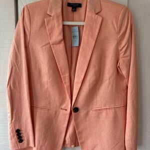 NWT! Ann Taylor Pink Blazer Tailored Suit Jacket